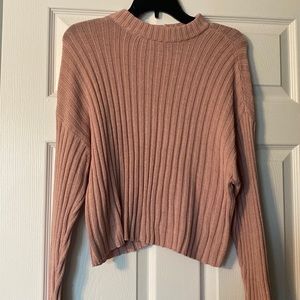 American Eagle Blush Pink Turtle Neck Sweater